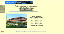 Desktop Screenshot of ferienwohnung-freienfels.de