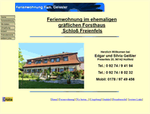 Tablet Screenshot of ferienwohnung-freienfels.de